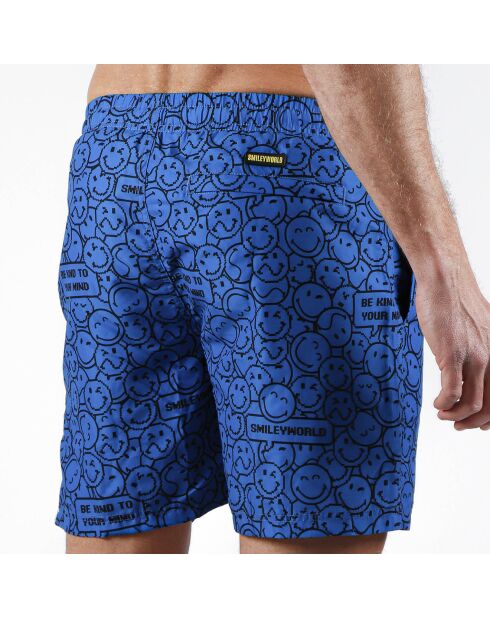 Short de bain Tommy imprimé bleu