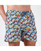 Short de bain Louis imprimé multicolore
