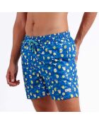 Short de bain Chris imprimé bleu
