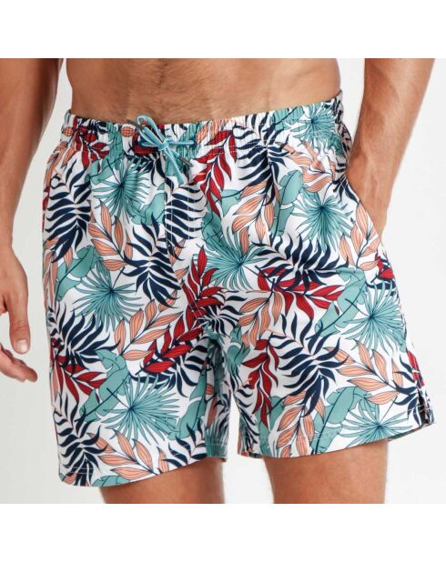 Short de bain Christophe imprimé bleu