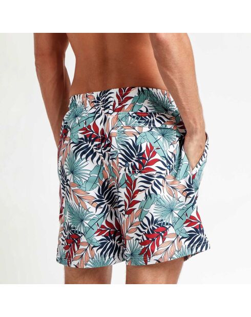 Short de bain Christophe imprimé bleu