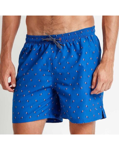 Short de bain Benjamin imprimé bleu