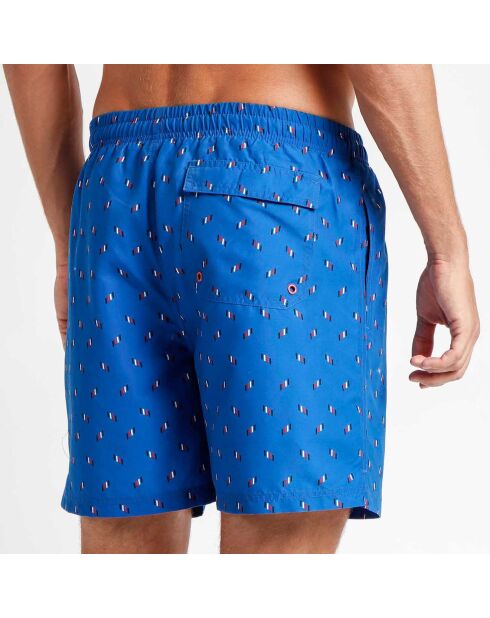 Short de bain Benjamin imprimé bleu