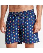 Short de bain Paul imprimé bleu