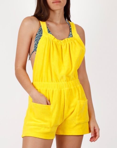 Combinaison short jaune