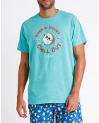 T-Shirt Naveen turquoise