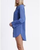 Chemise Mayan bleue