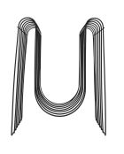 Range magazine filaire noir -  32x33x26 cm