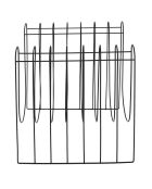 Range magazine filaire noir -  32x33x26 cm