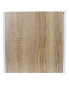 3 Tables gigognes  marron/blanc -  45x45x45 cm