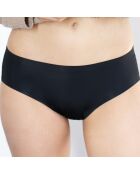 3 Shorties menstruels Micro Invisible noirs - flux moyen