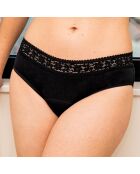 Culotte taille haute Bien Être Bio noire - flux très abondant