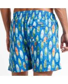 Short de bain Ben imprimé bleu