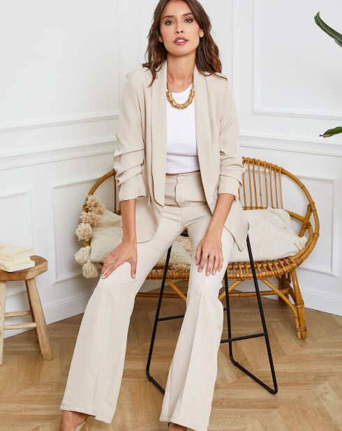Beige jas Hassania