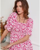 Robe Tuncel fushia