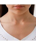 T-shirt bianca Monfils