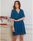 Robe Ziche bleu canard