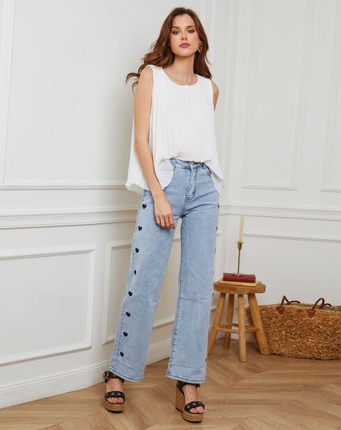 Top Zizou blanc