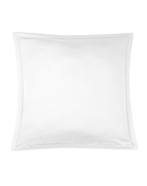 2 Taies d'oreiller 100% Satin de Coton Julia blanches