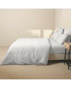 Housse de couette 100% Satin de Coton Julia blanc