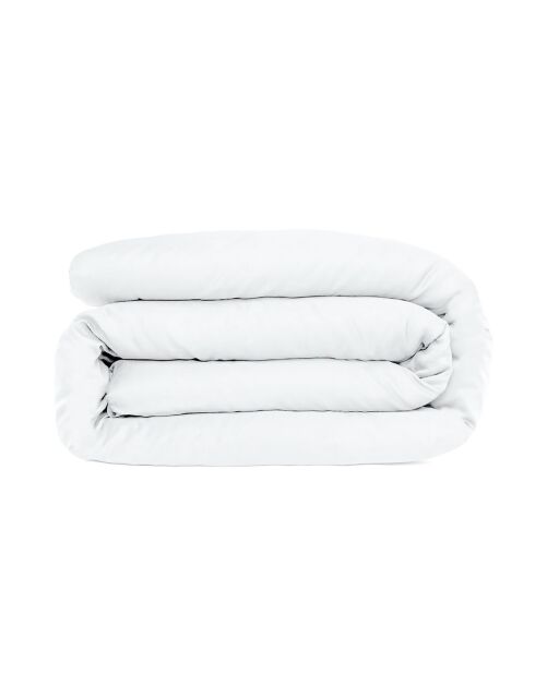 Housse de couette 100% Satin de Coton Julia blanc