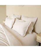 Drap housse 100% Satin de Coton Julia beige