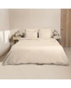 Housse de couette 100% Satin de Coton Julia beige