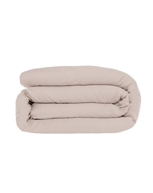 Housse de couette 100% Satin de Coton Julia beige