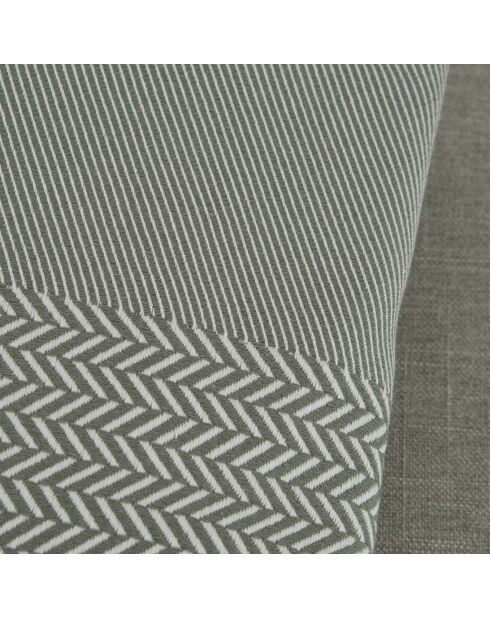 Olivgrünes Baumwollplaid Oslo
