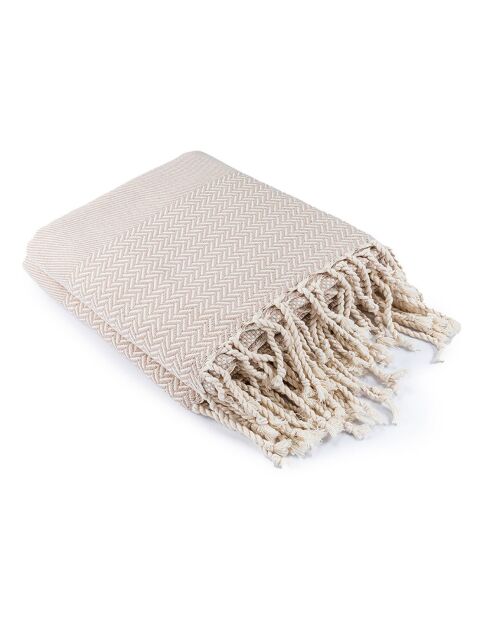 Tela escocesa beige Oslo