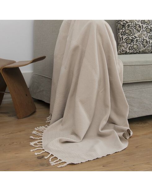 Tela escocesa beige Oslo