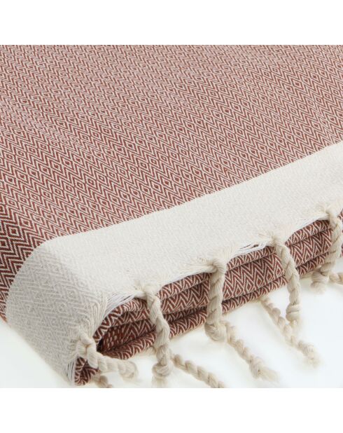 Courchevel rotes Tomette-Baumwollplaid