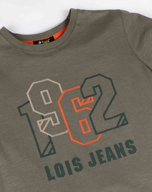 Pyjama T-shirt & Short Louis vert kaki