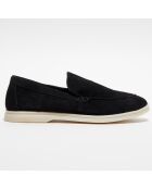 Mocassins en Velours de Cuir Jules noirs