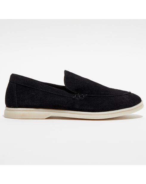 Mocassins en Velours de Cuir Jules noirs