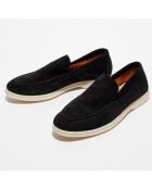 Mocassins en Velours de Cuir Jules noirs