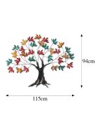 Accessoire mural décoratif en métal multicolore - 115x94x4 cm