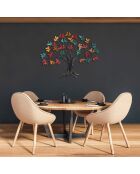 Accessoire mural décoratif en métal multicolore - 115x94x4 cm