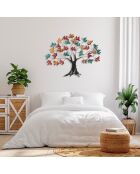 Accessoire mural décoratif en métal multicolore - 115x94x4 cm