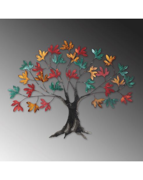 Accessoire mural décoratif en métal multicolore - 115x94x4 cm