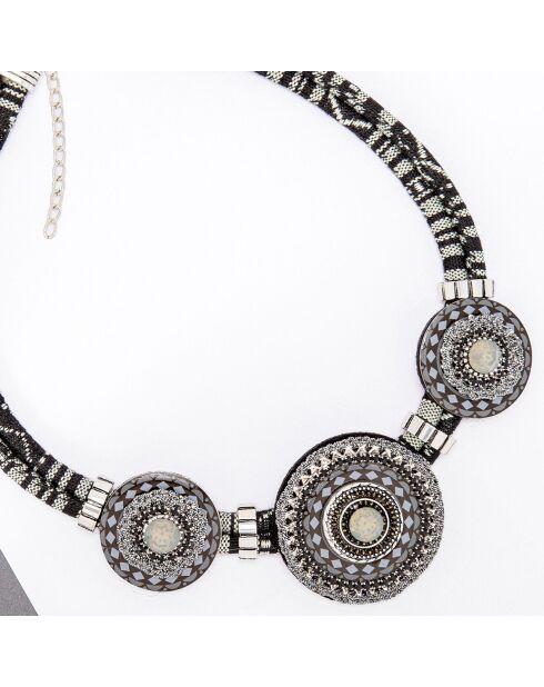 Trissuncio zilver/zwarte ketting