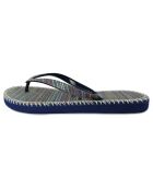 Marine/grijze hippe teenslippers