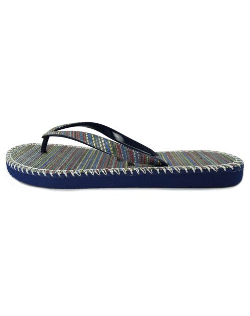 Marine/grijze hippe teenslippers