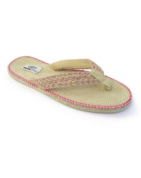 Spar IND teenslippers beige/roze