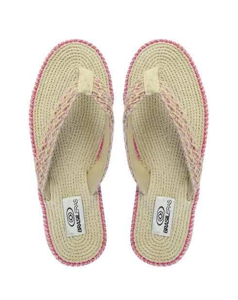 Spar IND teenslippers beige/roze