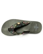 Tongs Azteca kaki/motif aztèque