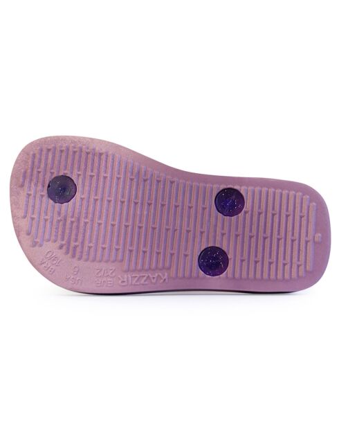 20 sandalen met paarse print voor babyvossen