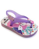 Violette bedruckte 20 Baby Fox Sandalen