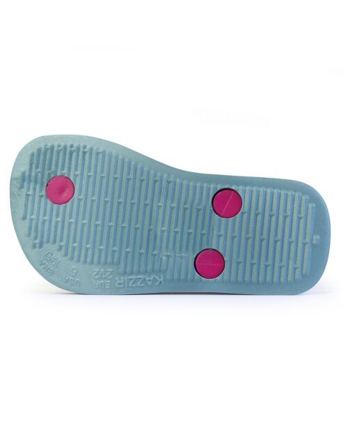 20 Baby Miss Little fuchsia/blauwe sandalen met print