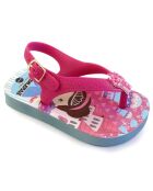 20 Baby Miss Little fuchsia/blauwe sandalen met print